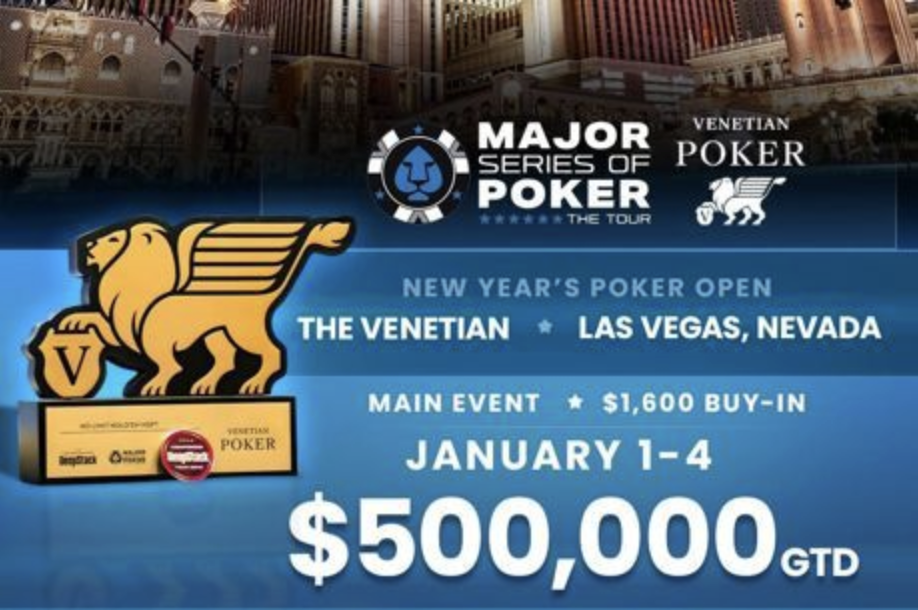 MSPT เริ่มต้นซีซั่นที่ 17 ด้วยทัวร์นาเมนต์ New Years Poker Open ที่ Venetian Las Vegas