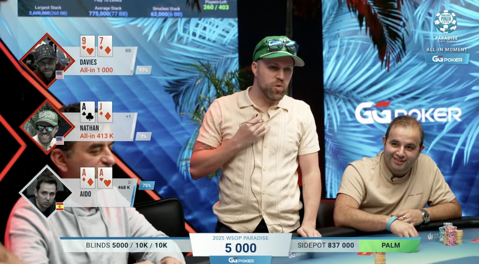 Misclick ส่งนักบล็อก Barstool Nate กลับบ้านไวใน WSOP Super Main