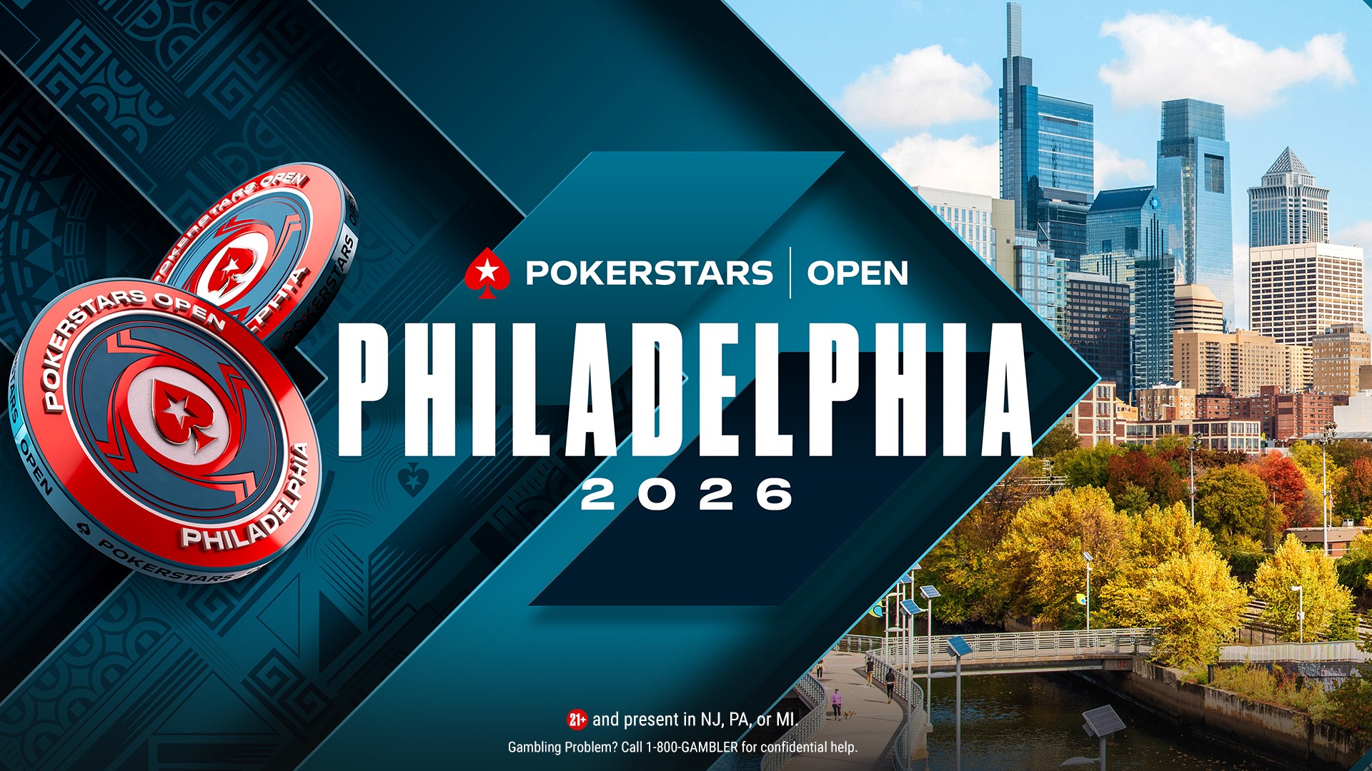 PokerStars Open กลับสู่ Live! Casino & Hotel Philadelphia ในเดือนมีนาคม