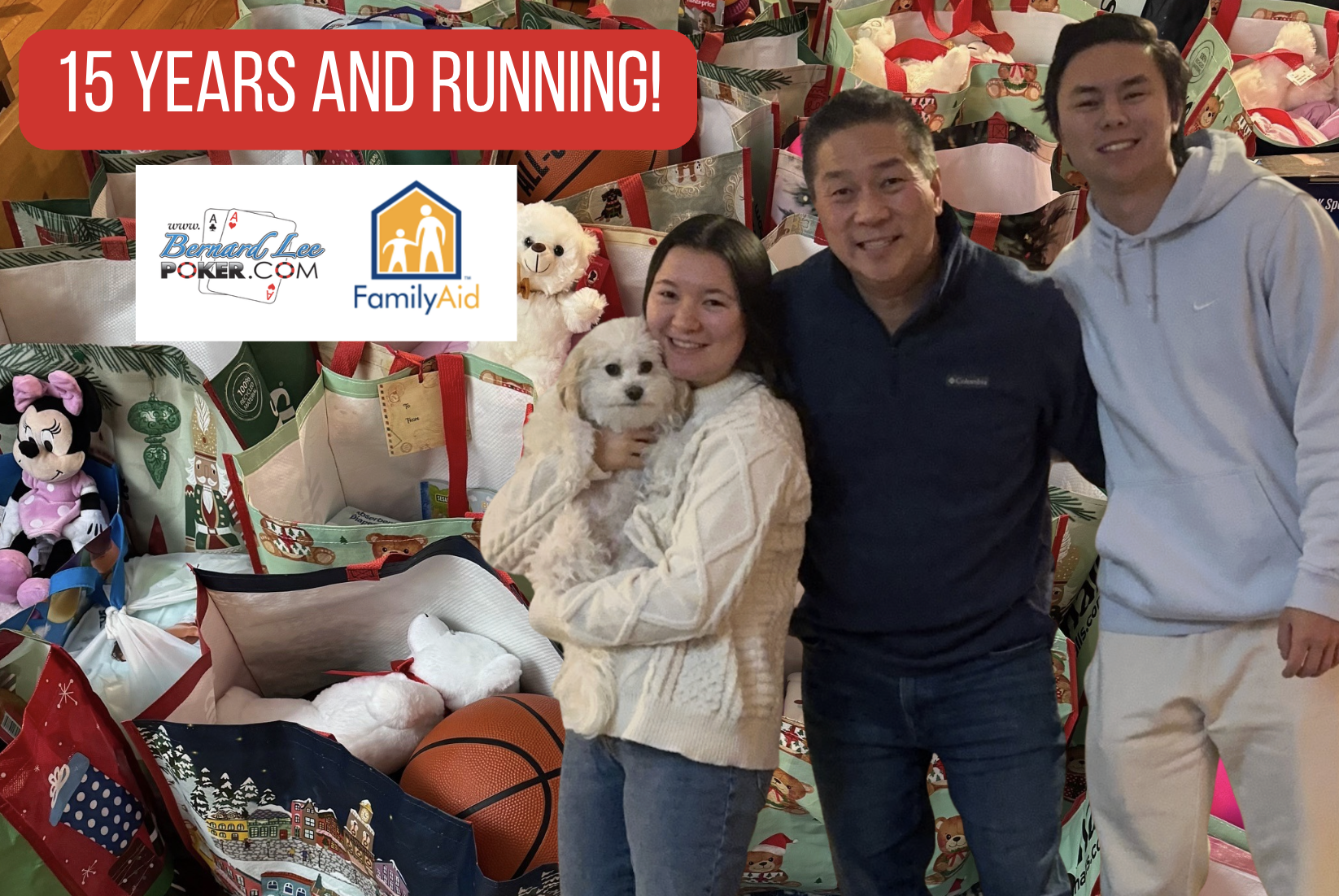 เบอร์นาร์ด ลี (Bernard Lee) ฉลองครบรอบ 15 ปีช่วยเหลือครอบครัวคนไร้บ้านในบอสตัน