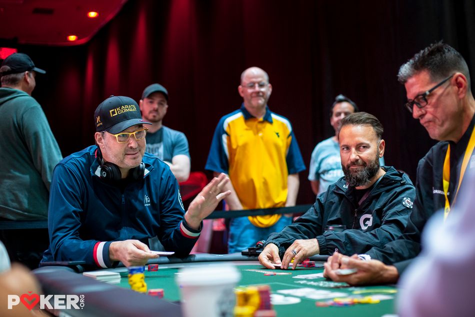 ฟิล เฮลมุท (Phil Hellmuth) และแดเนียล เนเกรนู (Daniel Negreanu) โดนตกรอบตั้งแต่ต้นวันที่ 2 ของการแข่งขัน $100K SHRB Mixed Games