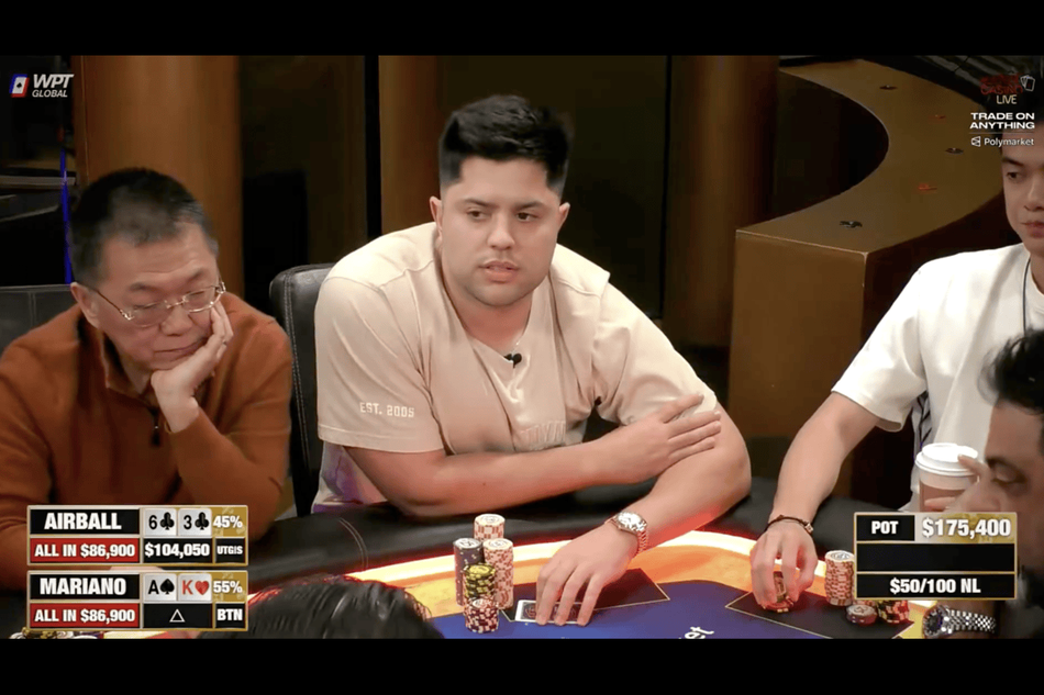 เมื่อตำแหน่งคลิกผิดของ Mariano ทำให้เกิดหม้อเดิมพันสุดแปลกวงการโป๊กเกอร์มูลค่า $175,400