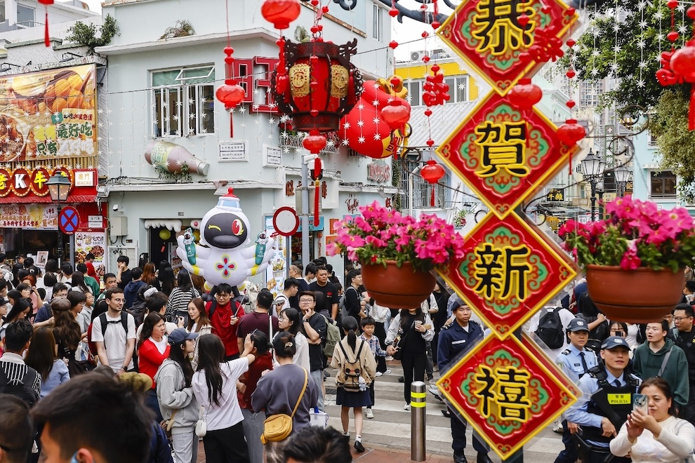 มาเก๊าทะลุสถิติ游客เฉลี่ยรายวันช่วงวันหยุดตรุษจีน: รายงานจาก MGTO